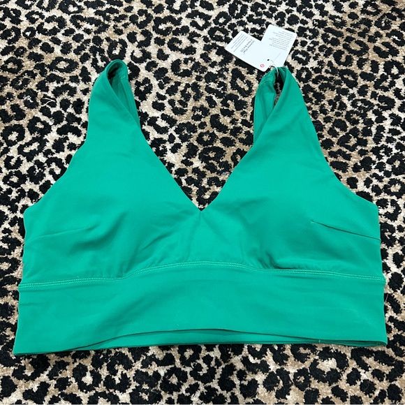 Lululemon Align V-Neck Bra C/D Raceway Green Size 12 - Picture 1 of 4